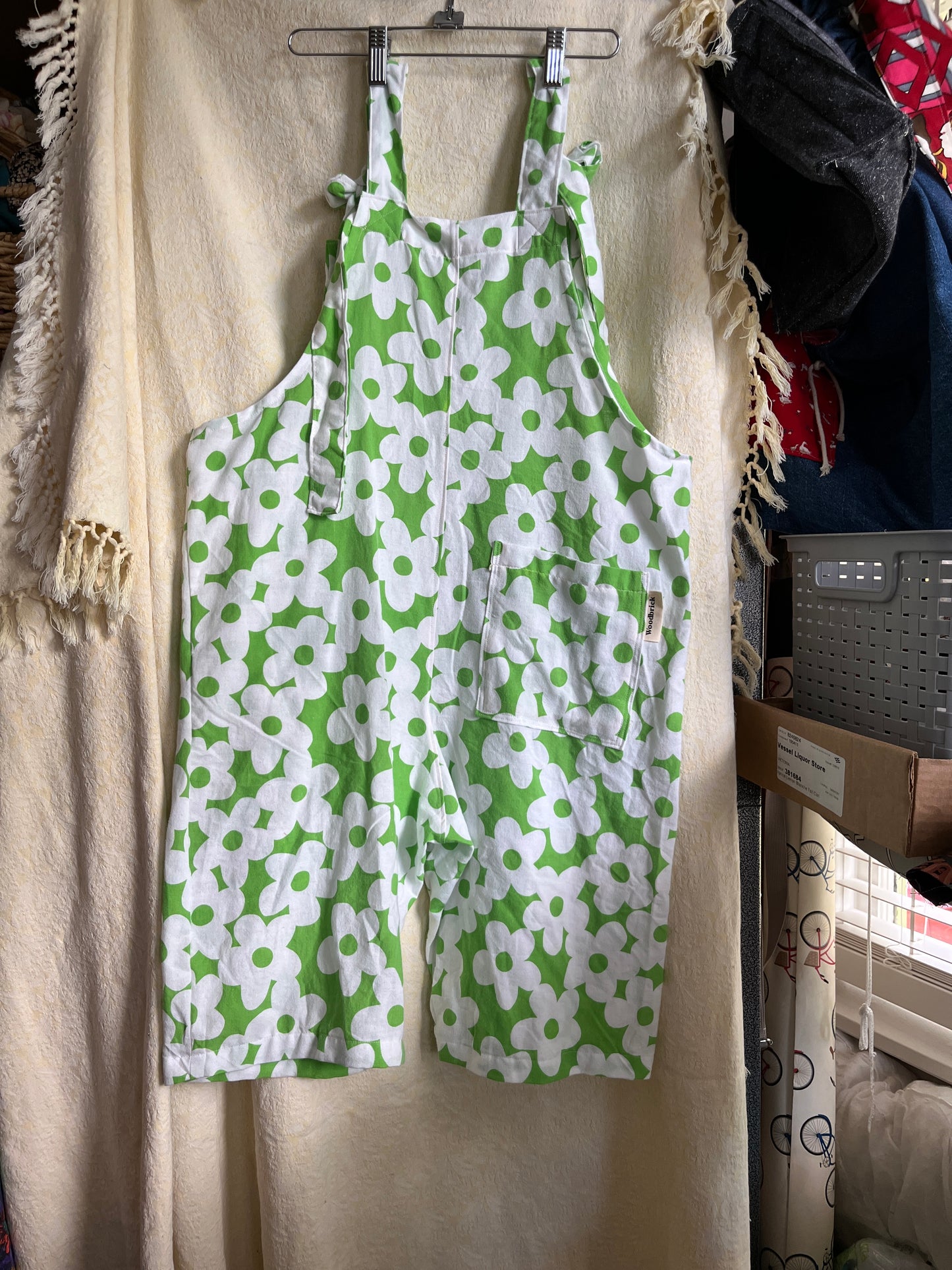 “Daisy Chain” Dungaree Shorts - XS