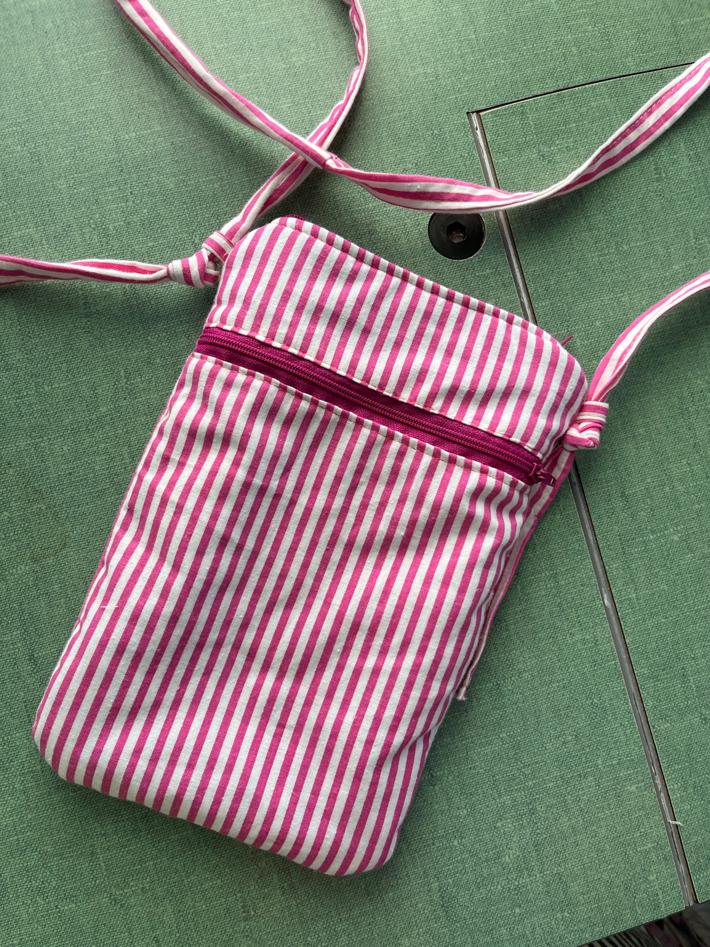 “Candy Striper” Loop Crossbody bag