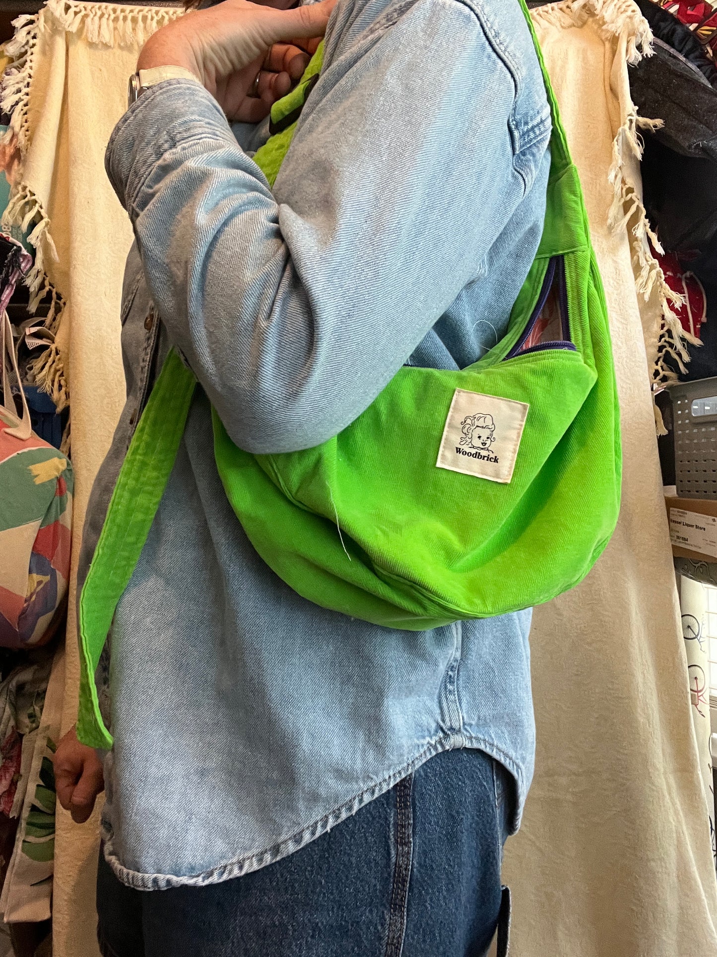 "Neon Dreams" Classic Crescent Bag