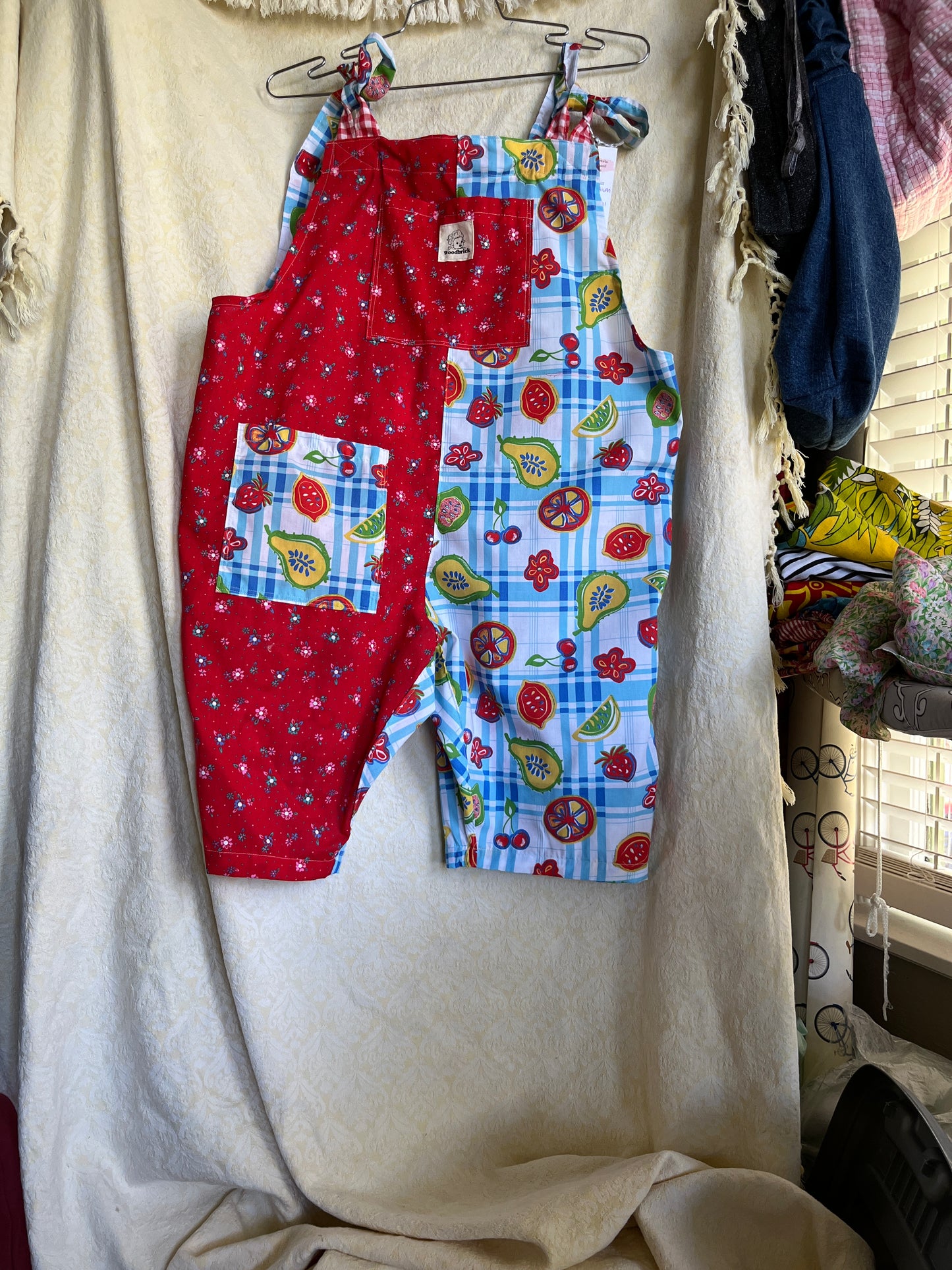 “Picnic” Dungaree Shorts- Medium