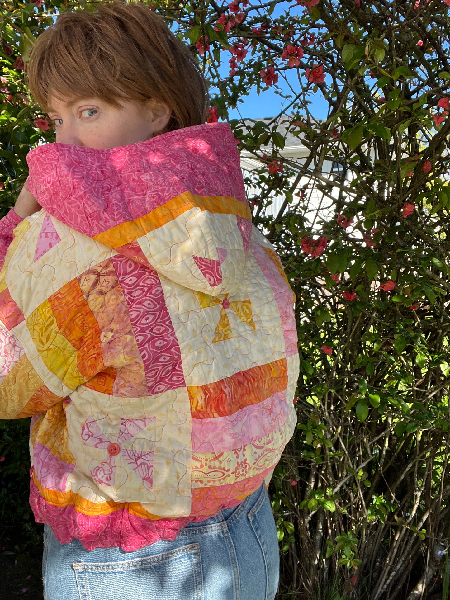 “Pinwheel Sunset” Quilt Coat