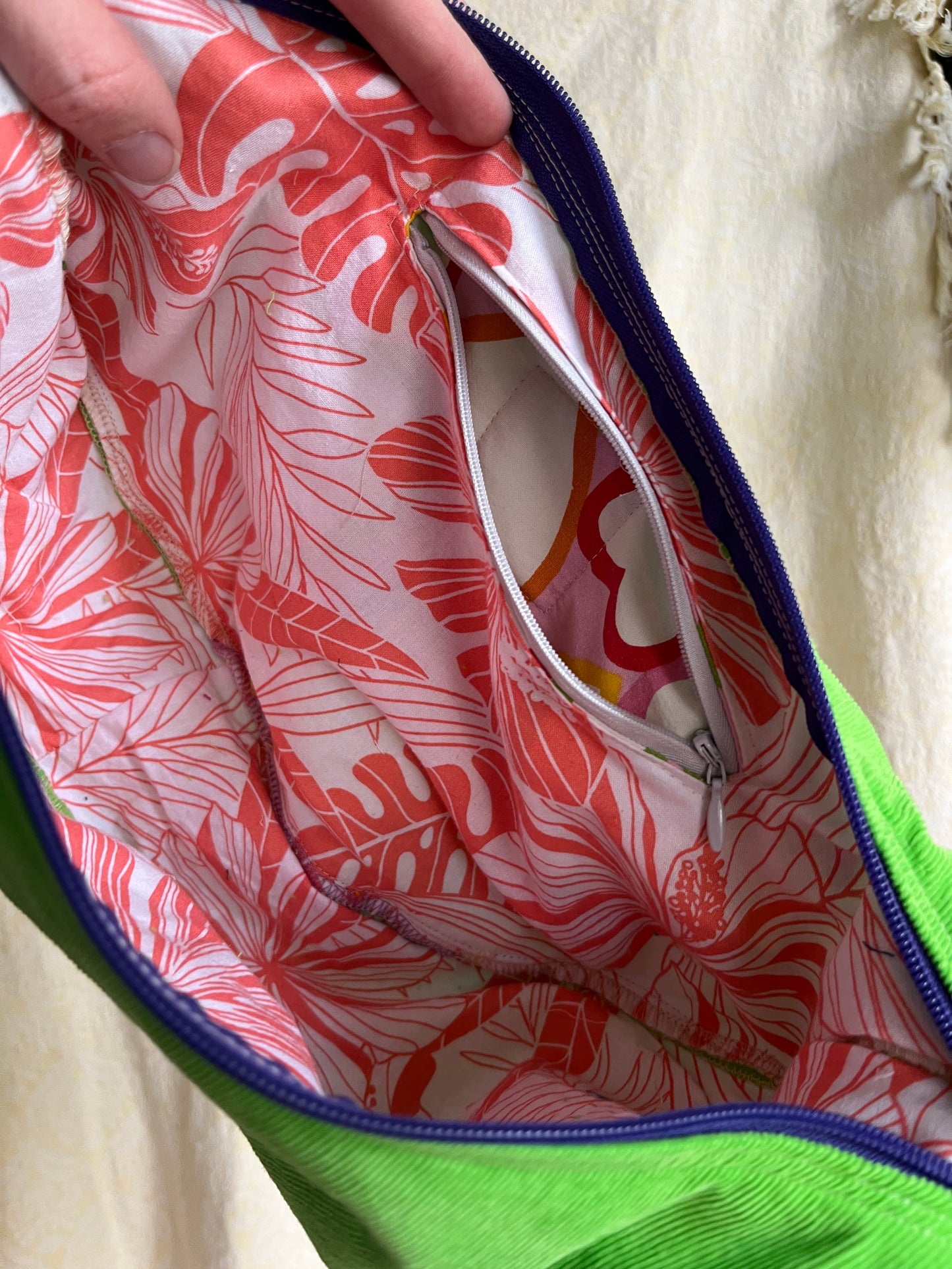 "Neon Dreams" Classic Crescent Bag