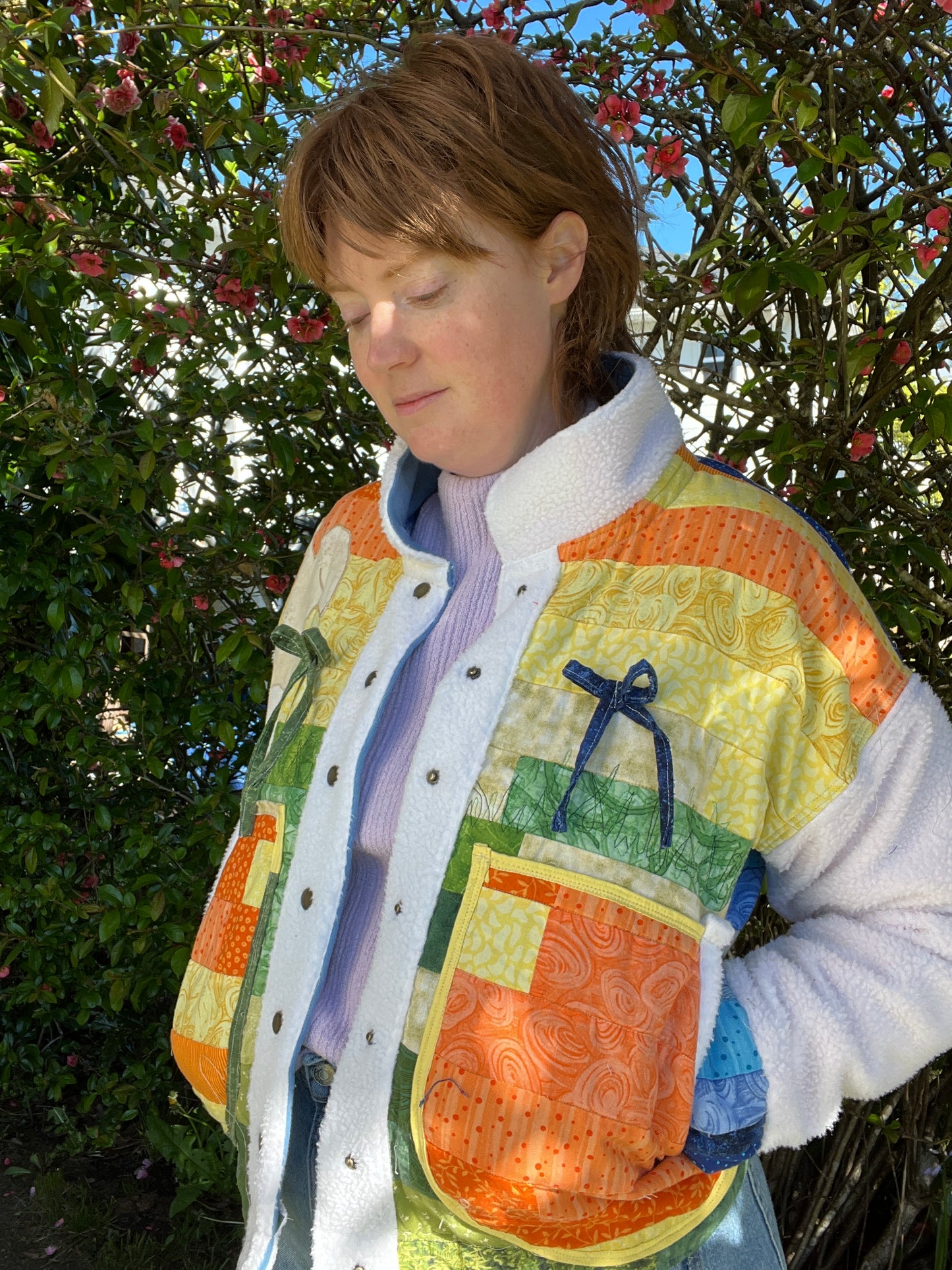 “Cotton Tales” Quilt Coat - M