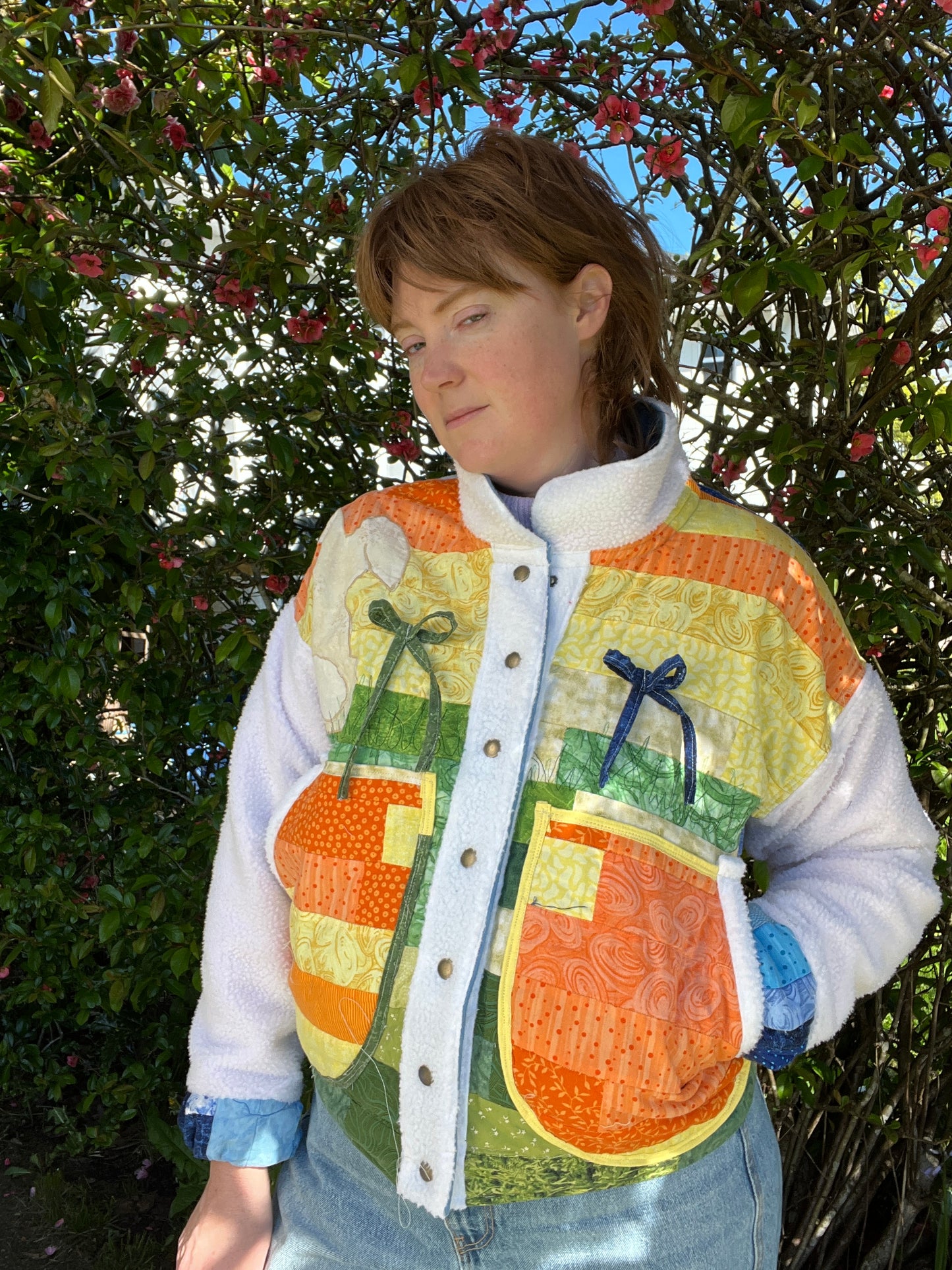 “Cotton Tales” Quilt Coat - M