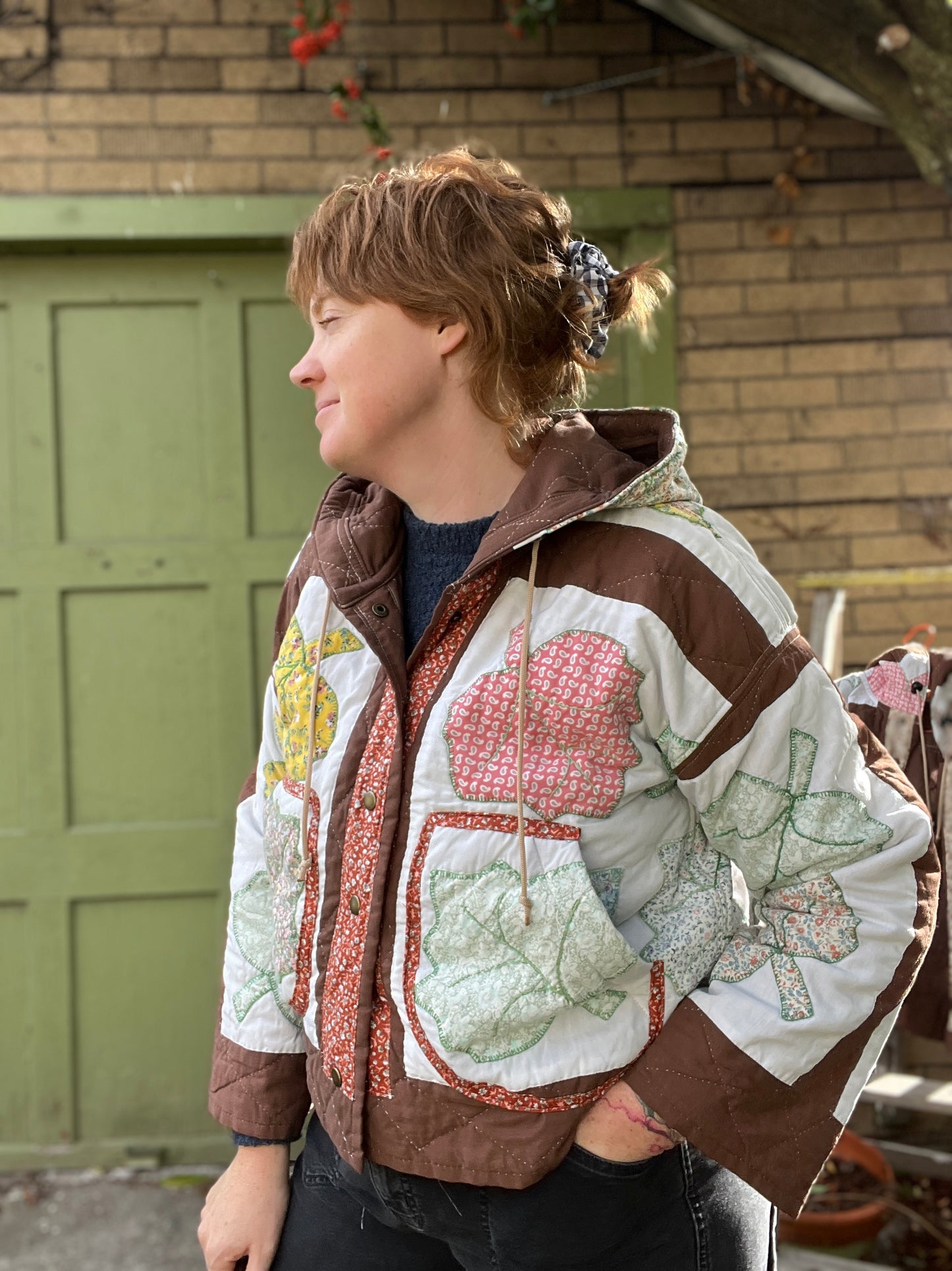 “Falling leaves” Quilt Coat - M/L