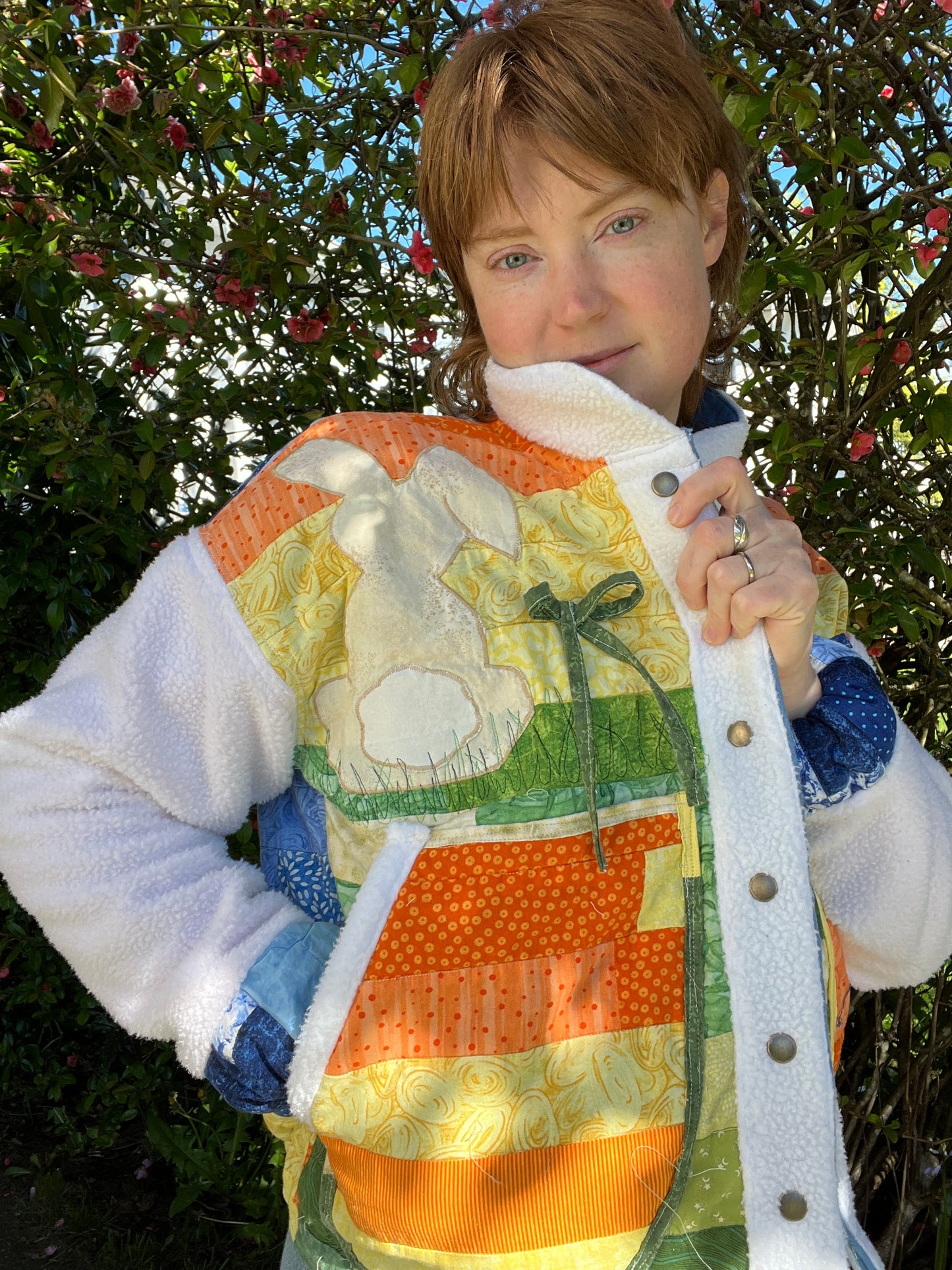 “Cotton Tales” Quilt Coat - M