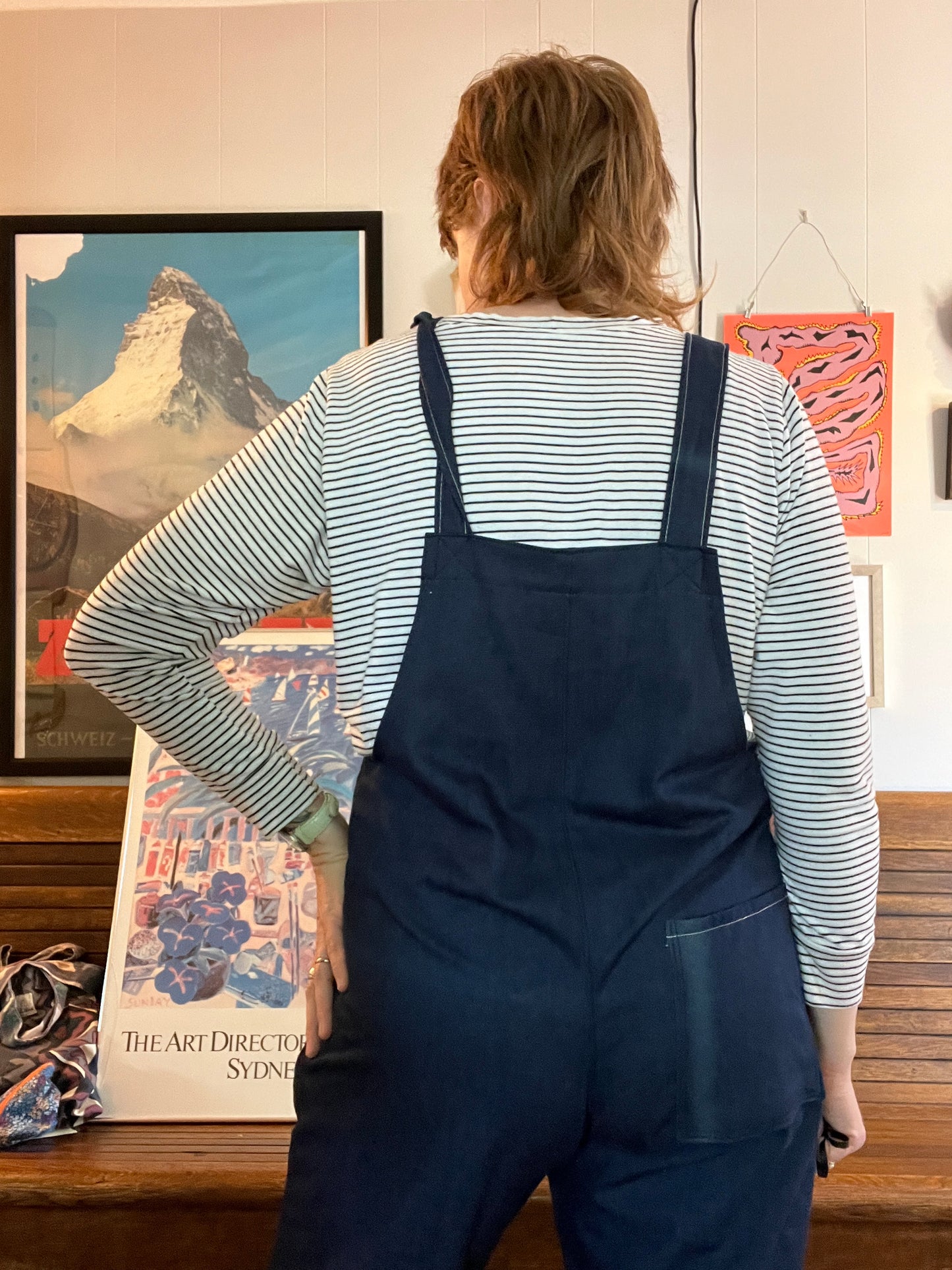 “Blue moon” Adult Dungarees - Large