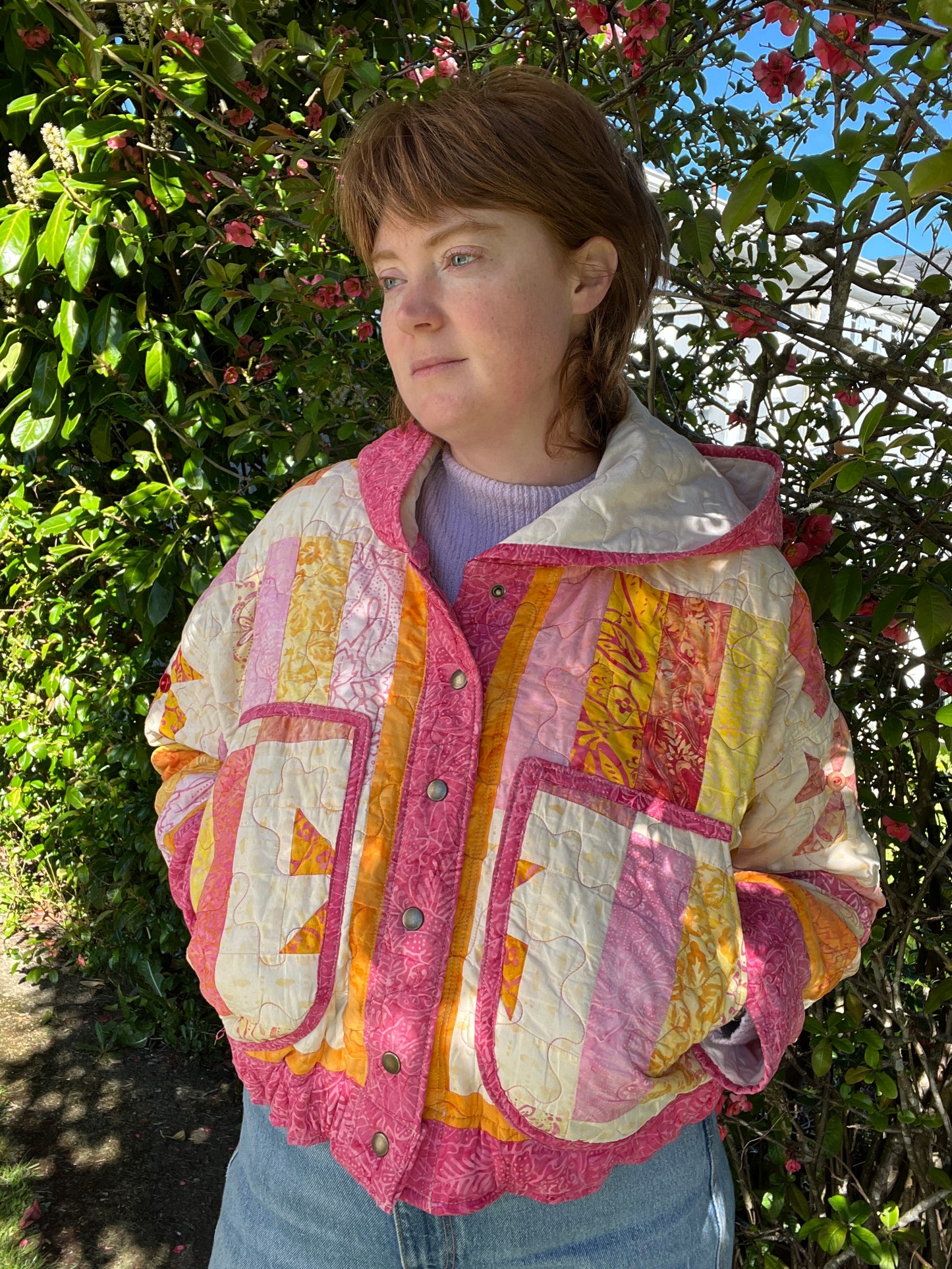 “Pinwheel Sunset” Quilt Coat