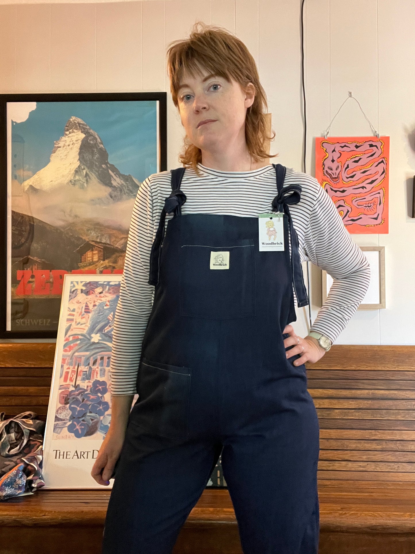 “Blue moon” Adult Dungarees - Large