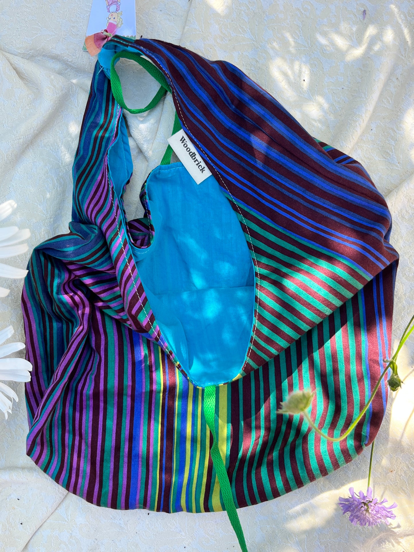 "Jenny's Stripe" Small Slouchy Tote