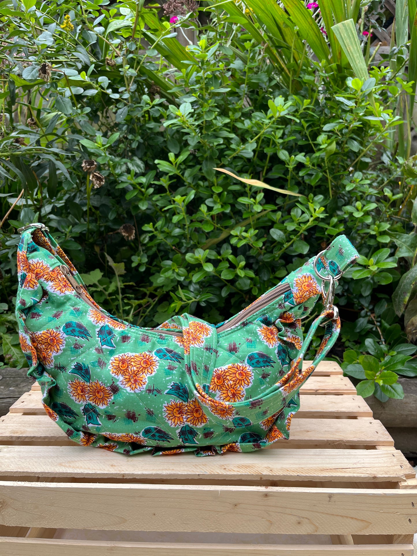 "Sunflower" Classic Crescent Bag