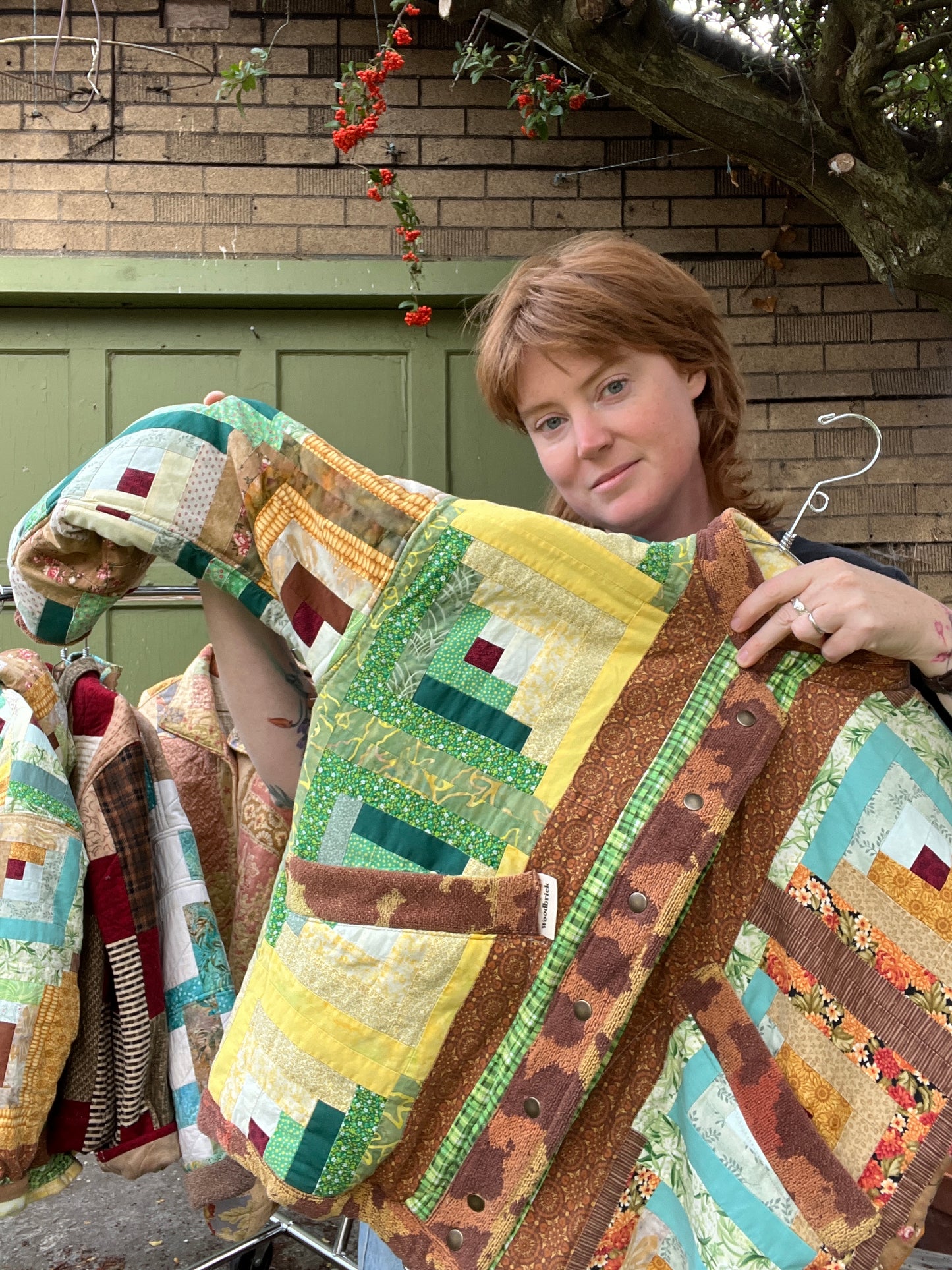 "Cornucopia"  Quilt Coat - Large