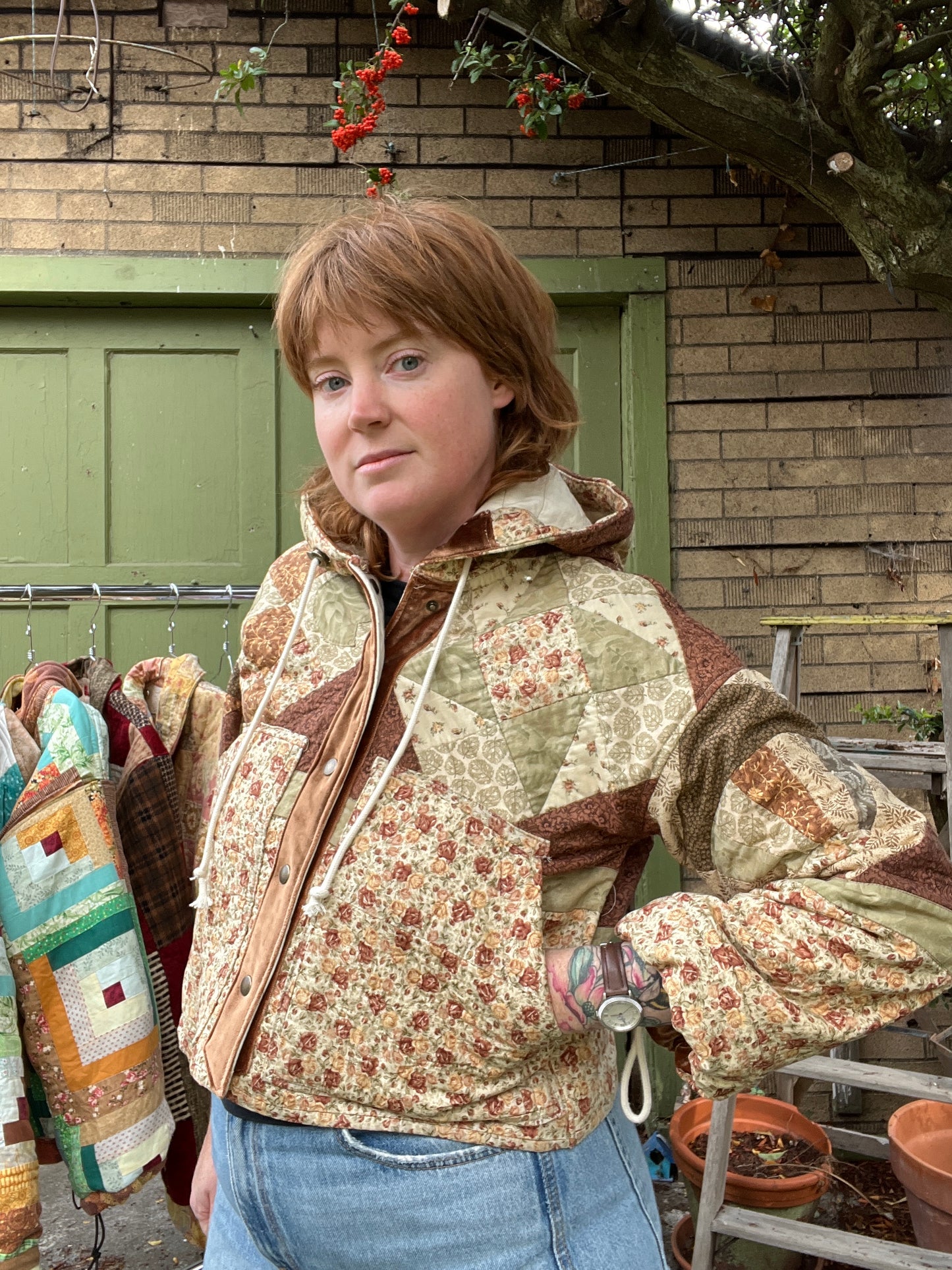 "Brown Butter" Quilt Coat - Medium