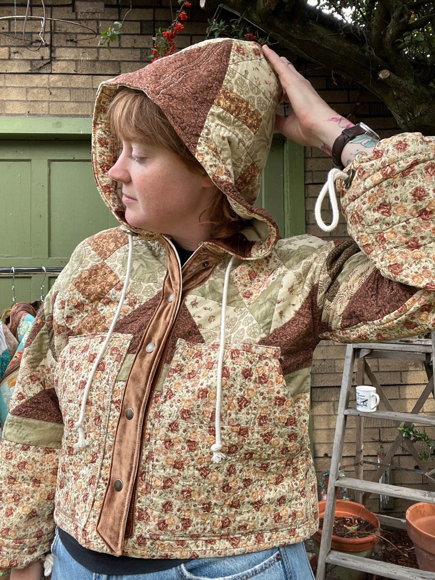 "Brown Butter" Quilt Coat - Medium