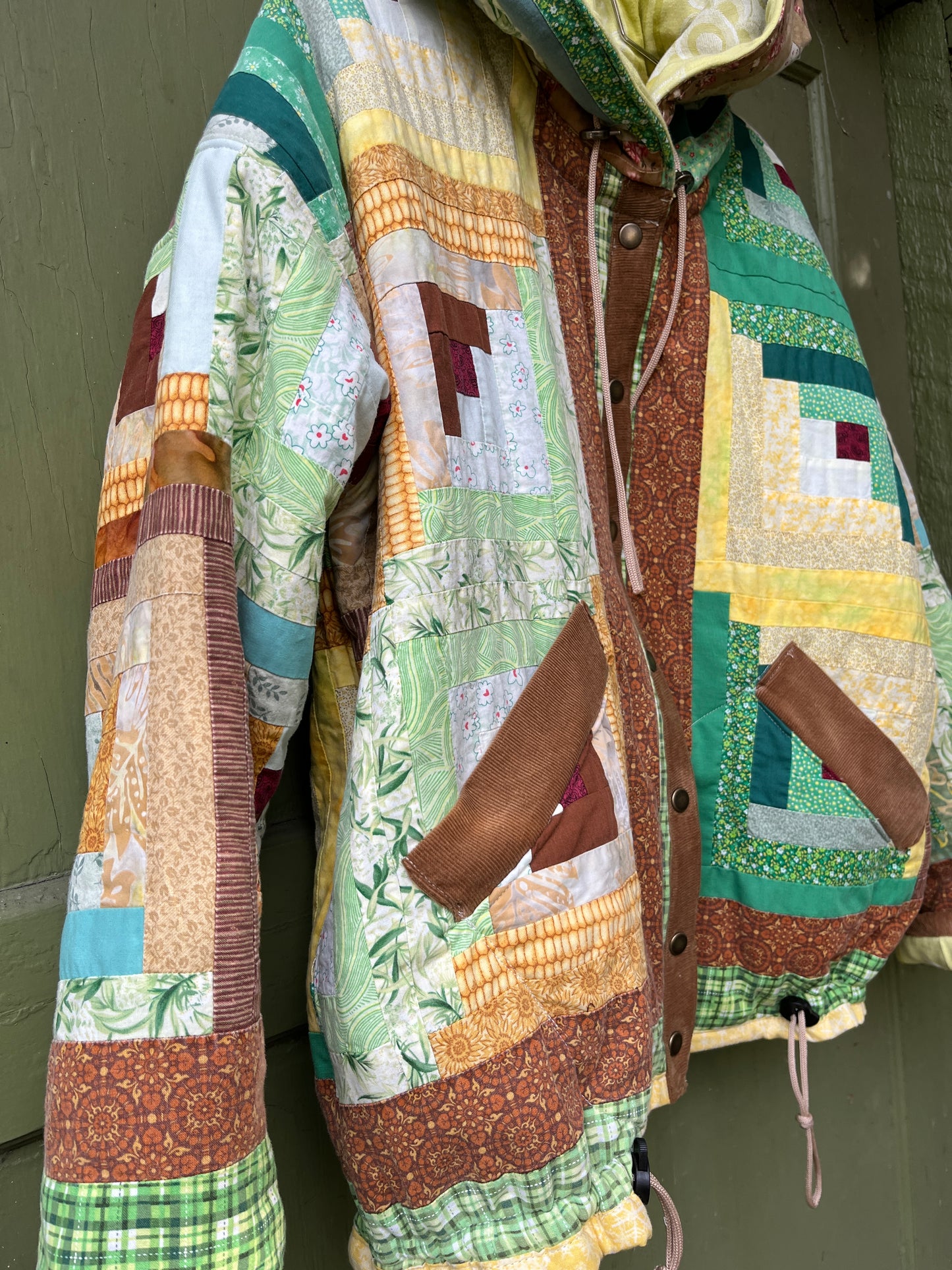 "Cornucopia" Quilt Coat  - XL