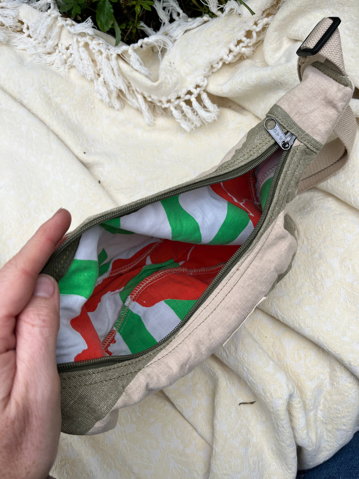 "Snail Tracks" Sidekick Crescent Bag