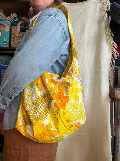 “Hibiscus haze” Slouchy Tote