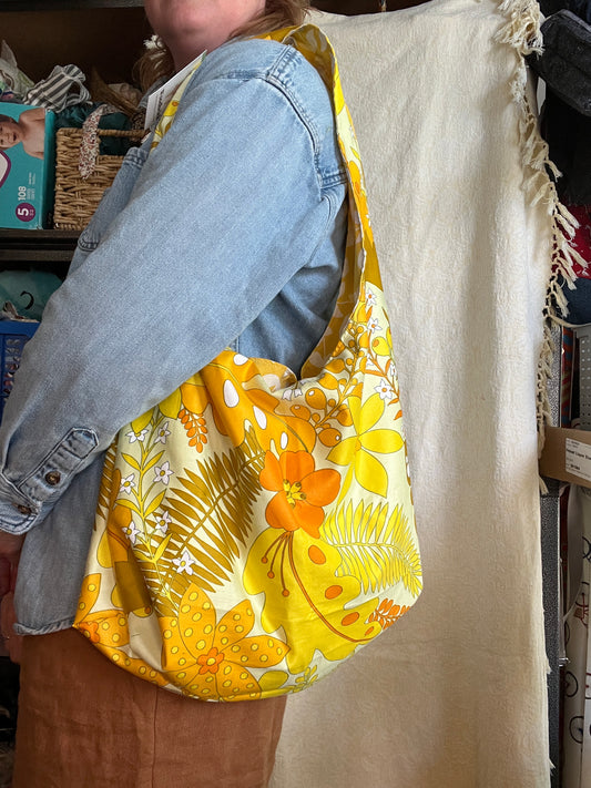 “Hibiscus haze” Slouchy Tote