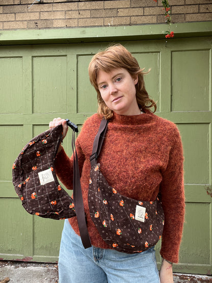 "Pumpkin Spice" Sidekick Crescent Bag