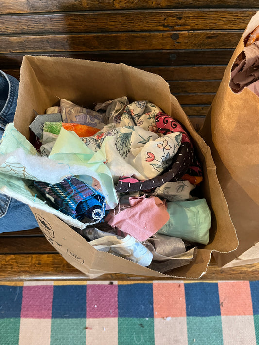 Assorted Fabric Scraps for Craft or Sewing Projects