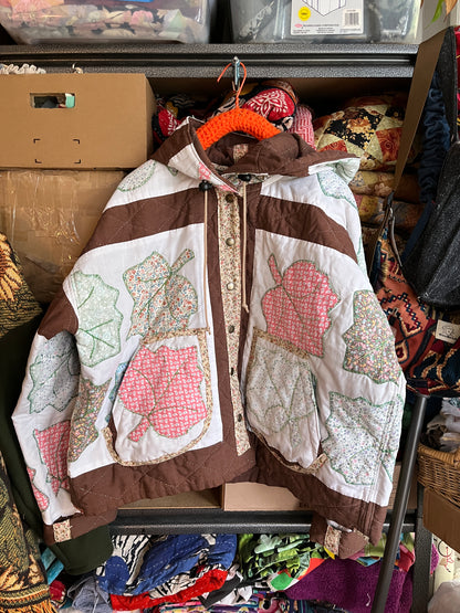 “Falling Leaves” Quilt Coat-L/XL