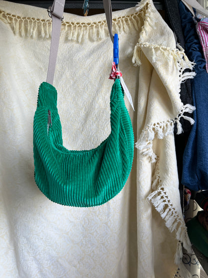 “Green grass” miniCrescent Bag