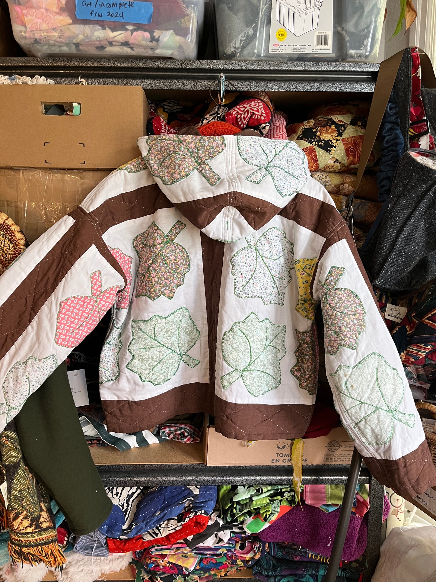 “Falling leaves” Quilt Coat - M/L