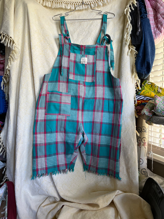 “Coral reef” Dungaree Shorts - Large