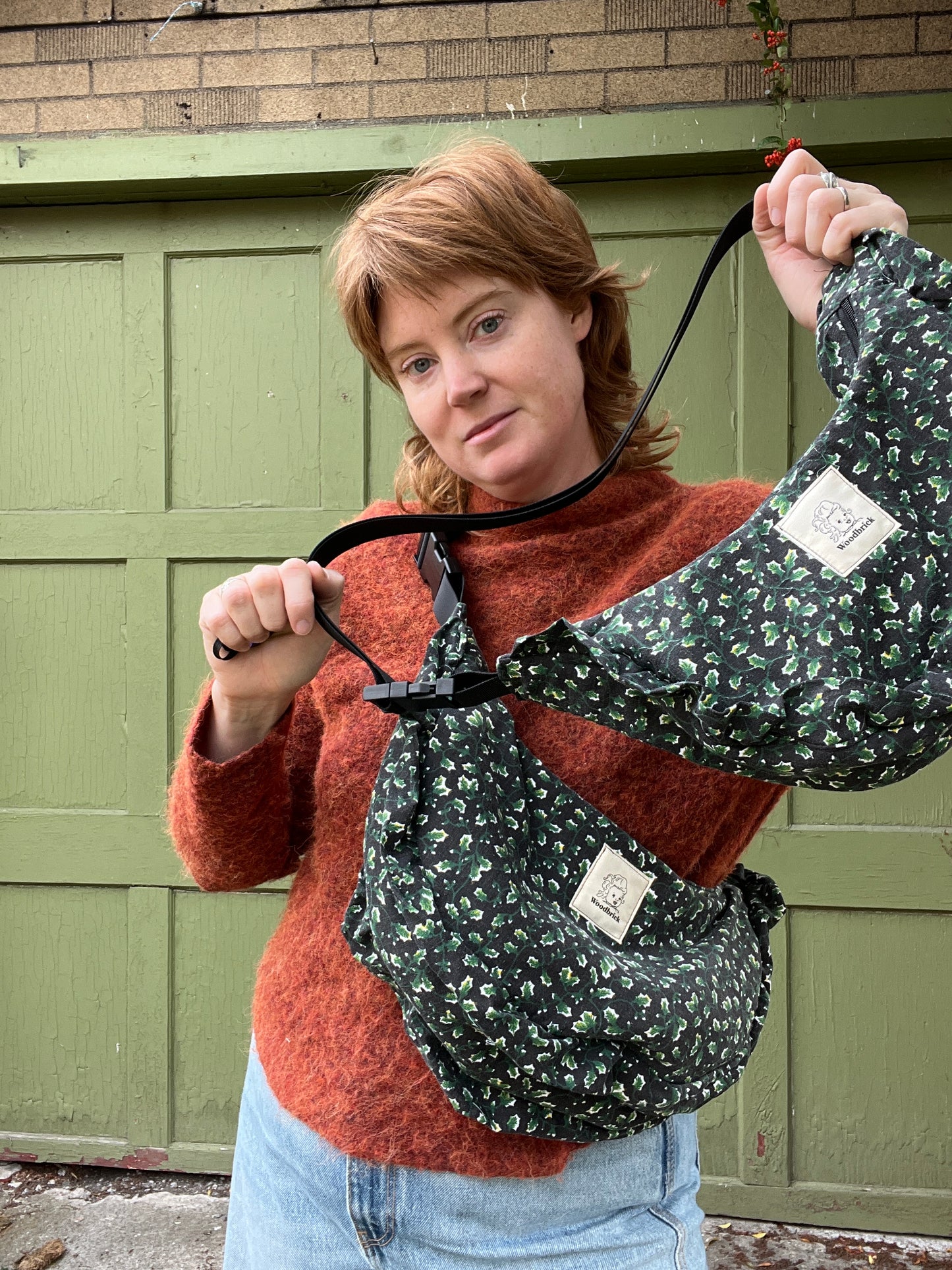 “Night Garden” Sidekick Crescent Bag