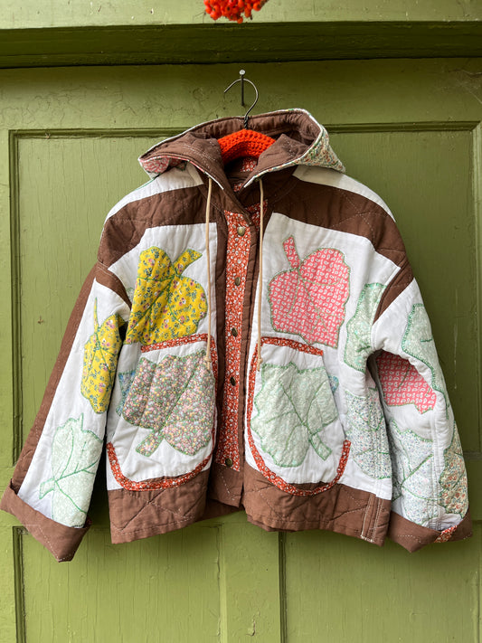 “Falling leaves” Quilt Coat - M/L