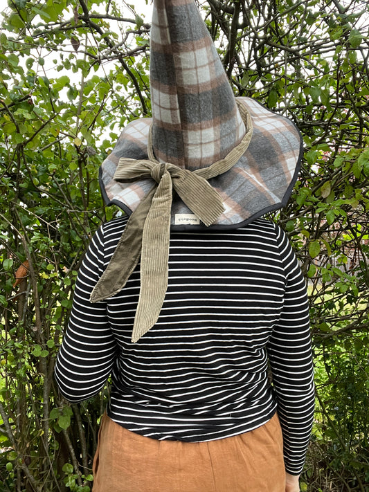 “Soft plaid” Witch Hat
