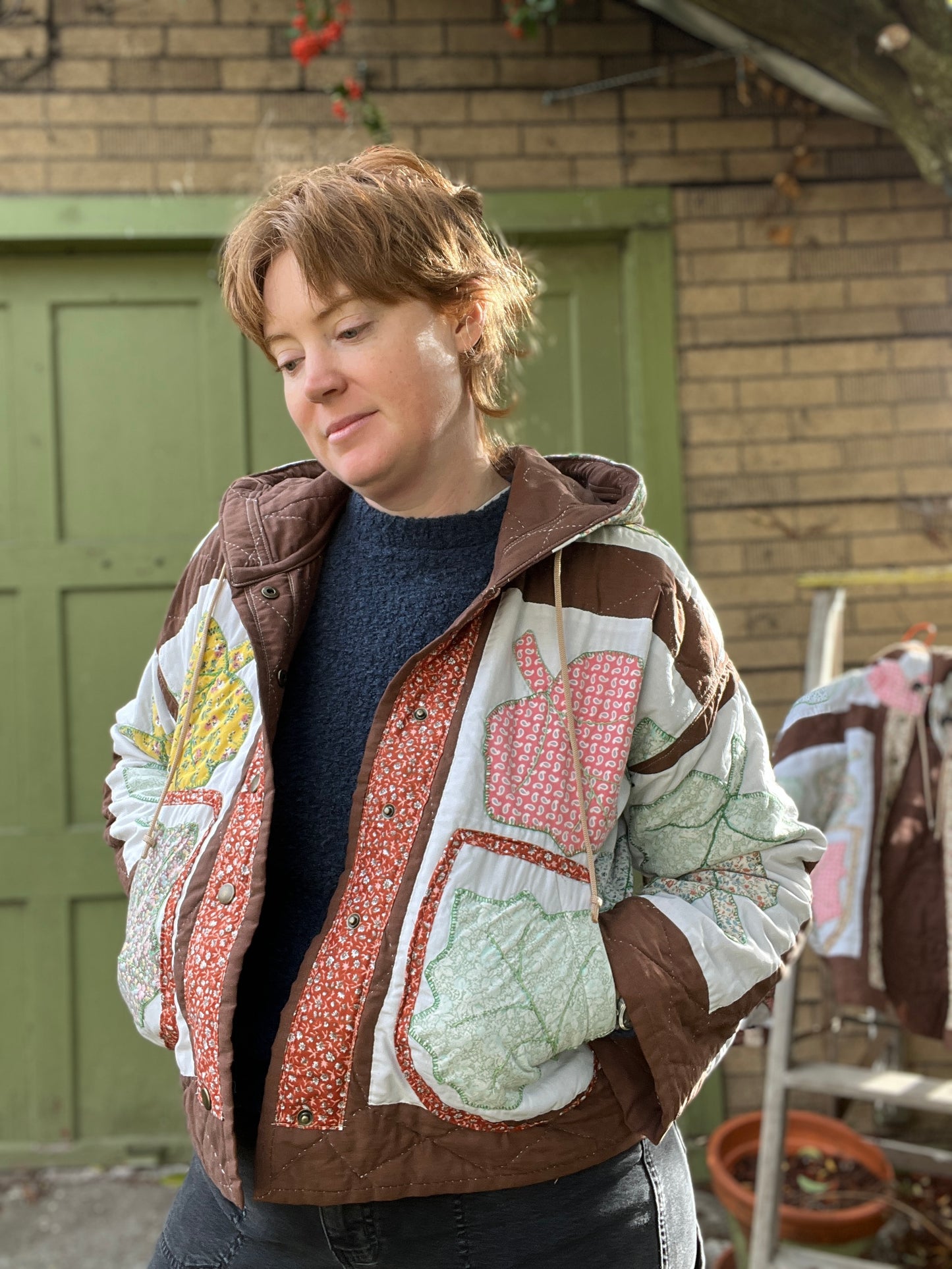 “Falling leaves” Quilt Coat - M/L