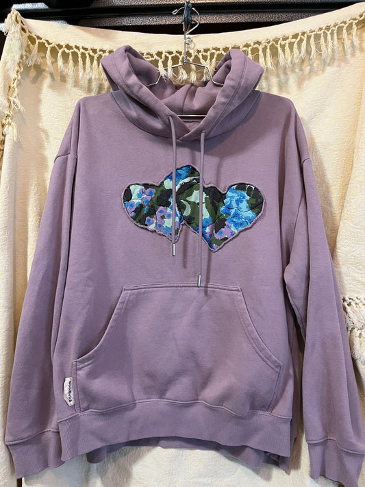 “Purple camo” Upcycled Sweater - XL