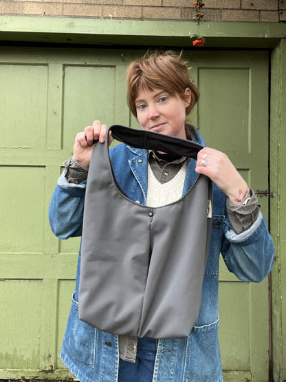“Storm Clouds” Slouchy Pocket Tote