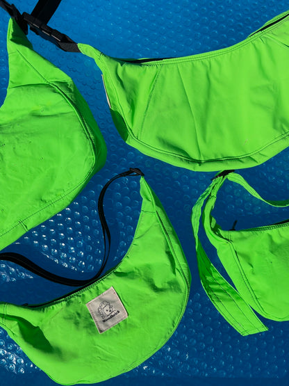 "Slime" Water Resistant Sidekick Crescent Bag