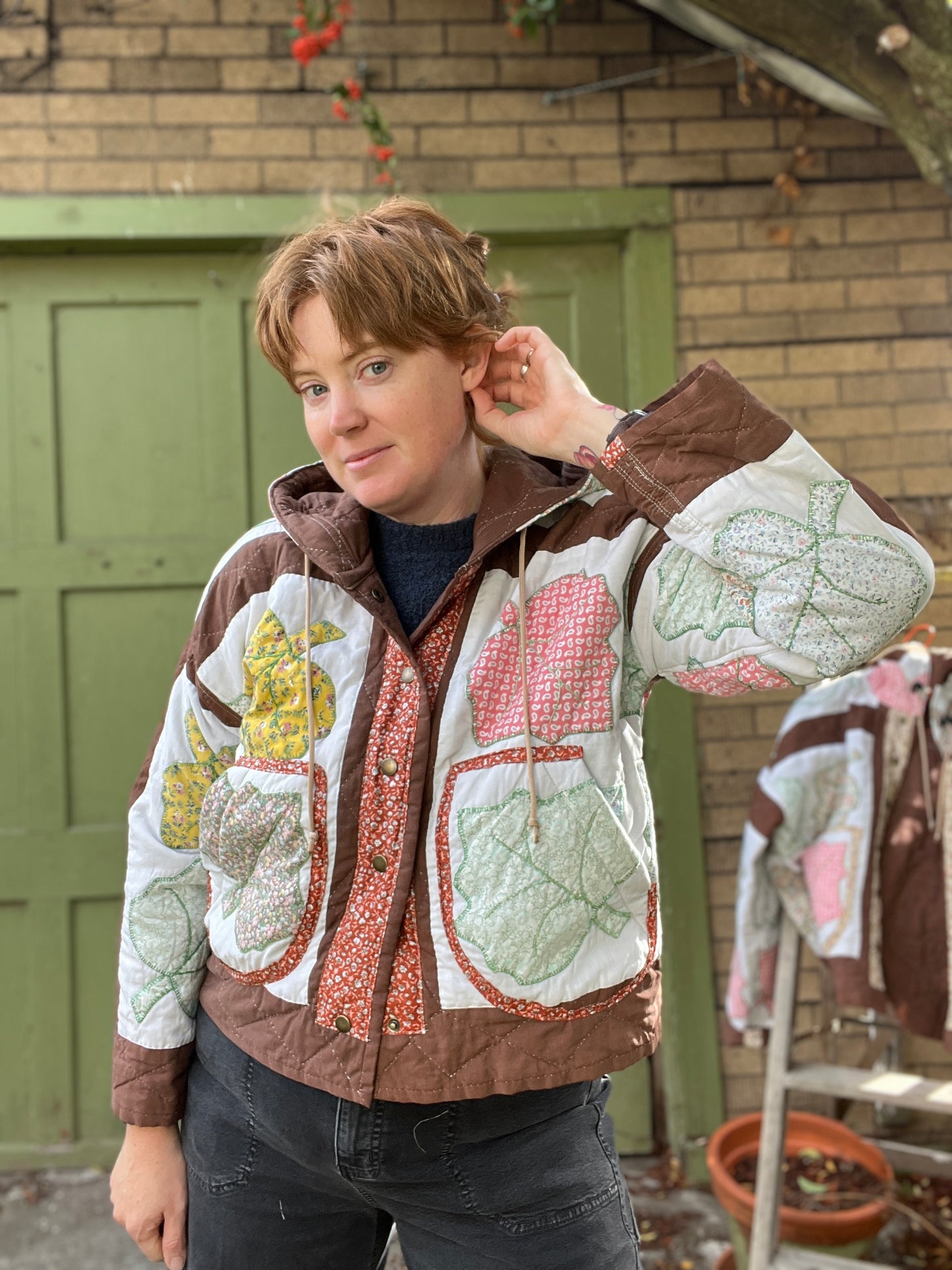 “Falling leaves” Quilt Coat - M/L