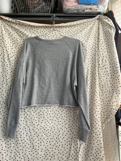 “Cropped heart” Upcycled Sweater - M