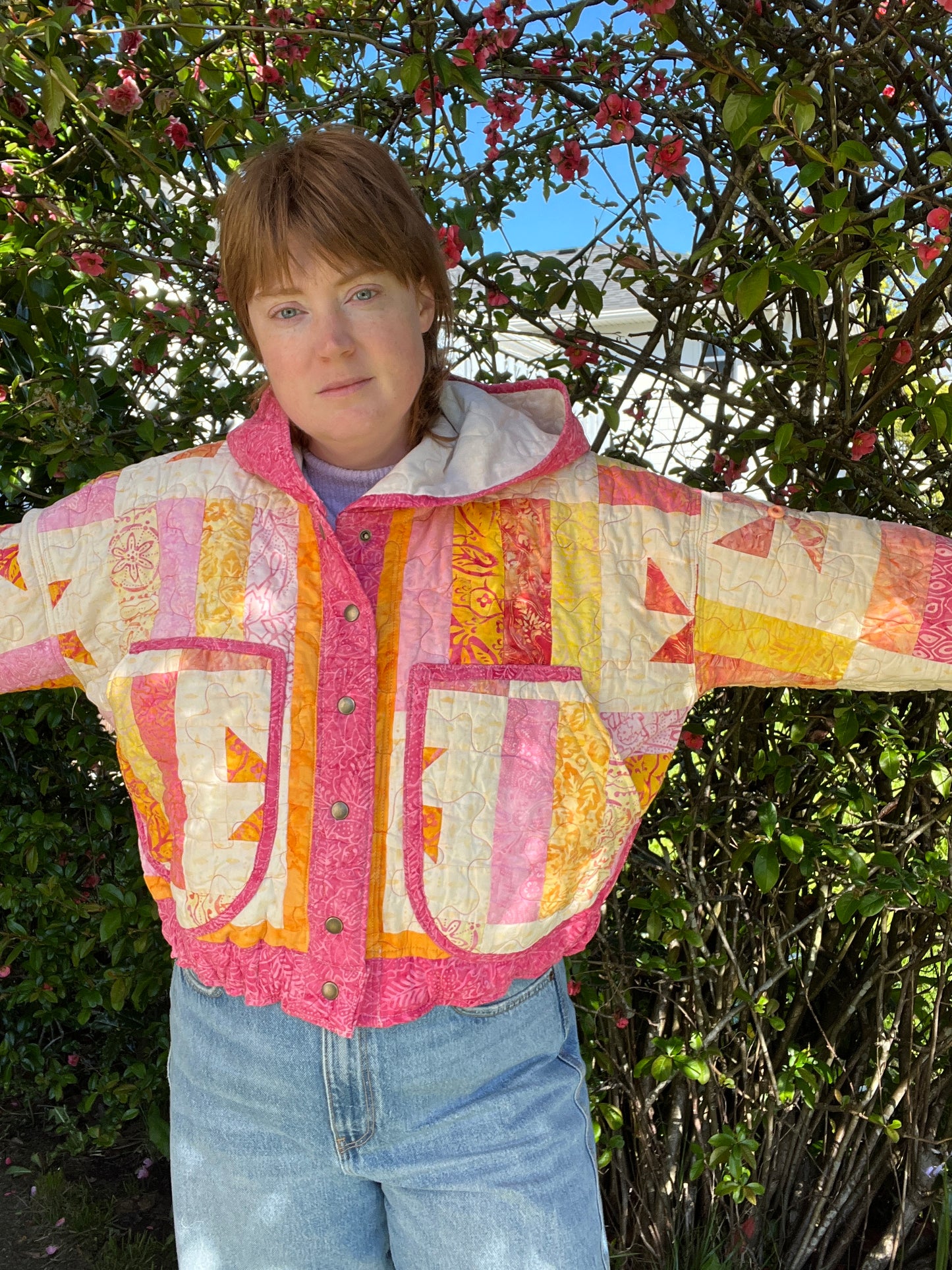 “Pinwheel Sunset” Quilt Coat