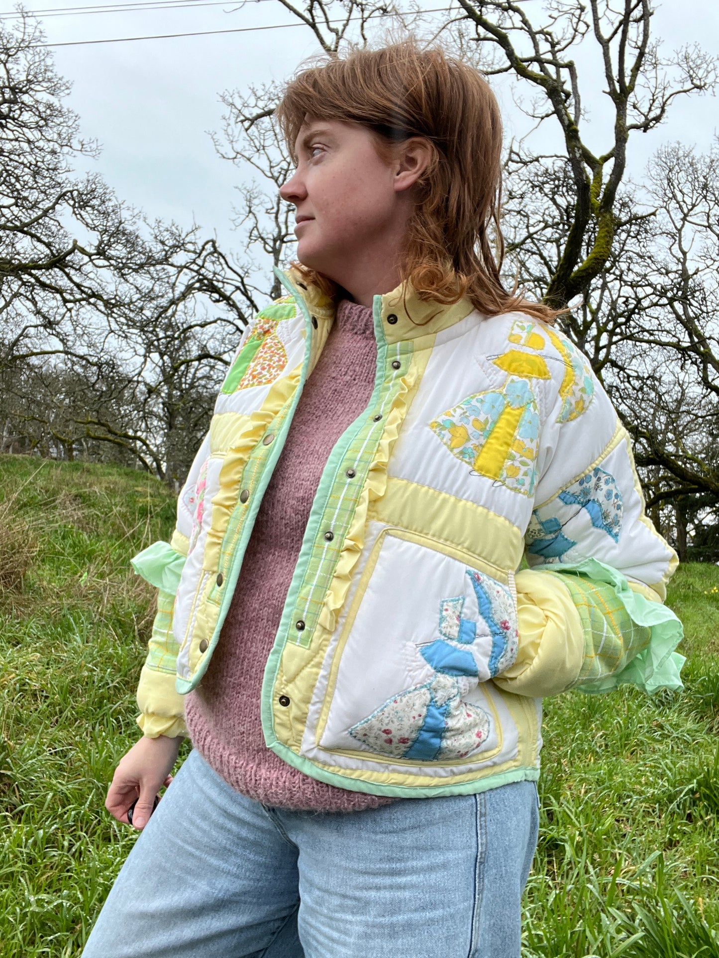 “Daffodil Ladies” Quilt Coat - M/L