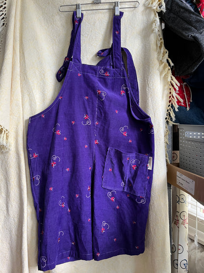 “Childhood dreams” Dungaree Shorts - Small