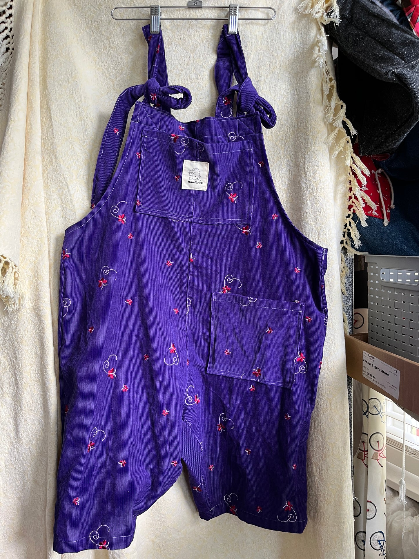 “Childhood dreams” Dungaree Shorts - Small