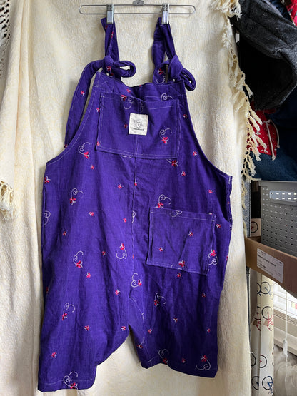 “Childhood dreams” Dungaree Shorts - Small