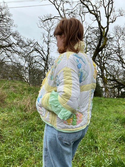 “Daffodil Ladies” Quilt Coat - M/L