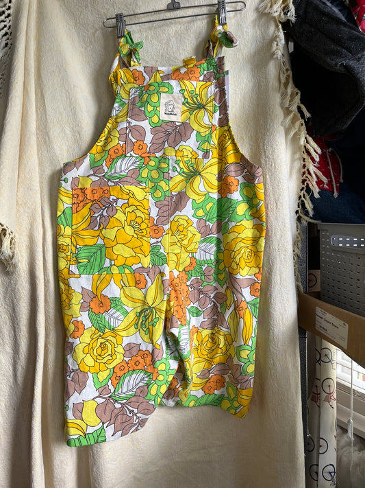 “Gloriana” Dungaree Shorts - XS