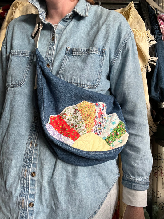 “Sunburst” Classic Crescent Bag