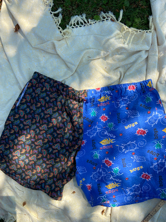 “Bugz me” Patchwork Shorts - 2/3X