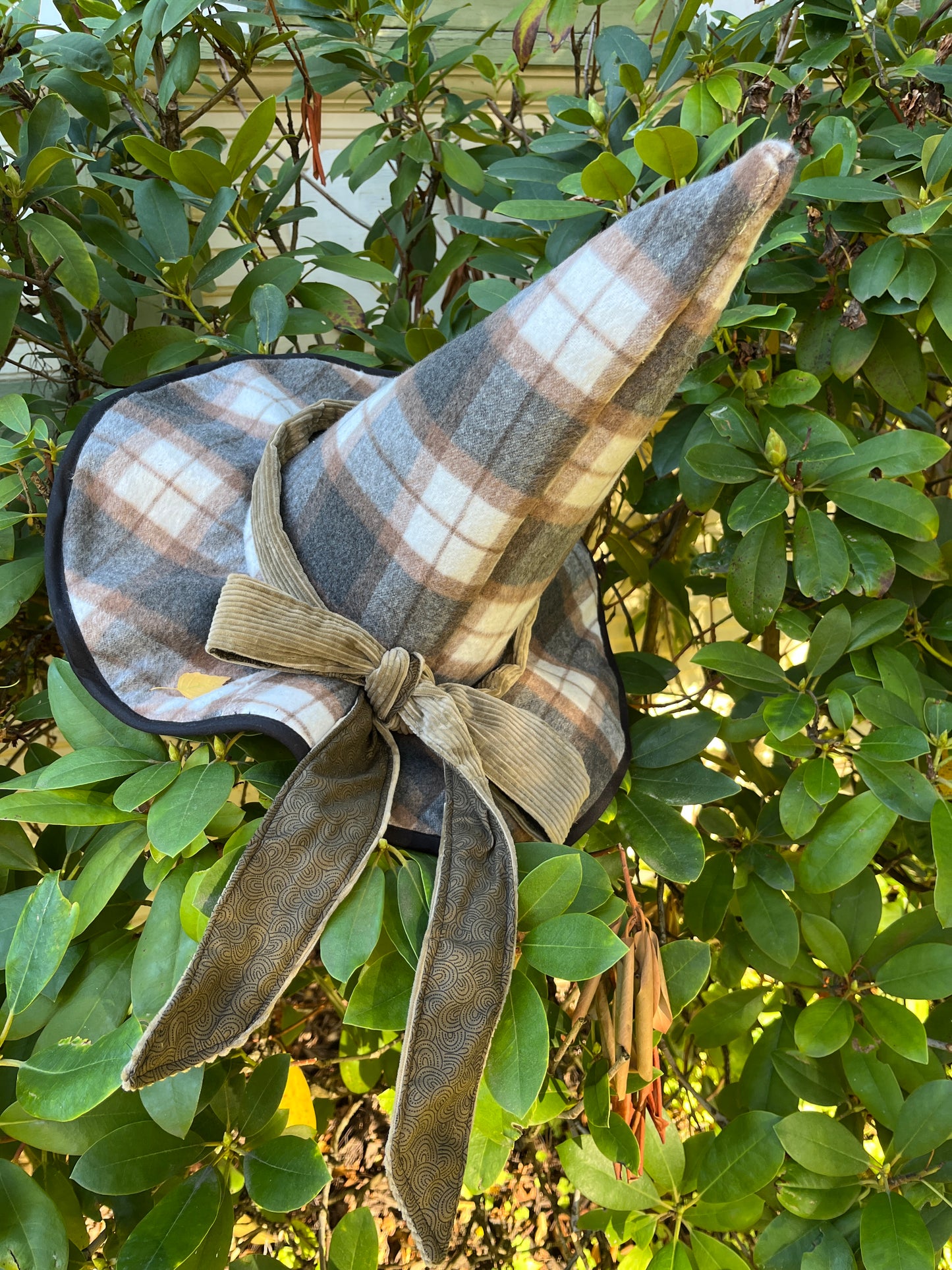 “Soft plaid” Witch Hat