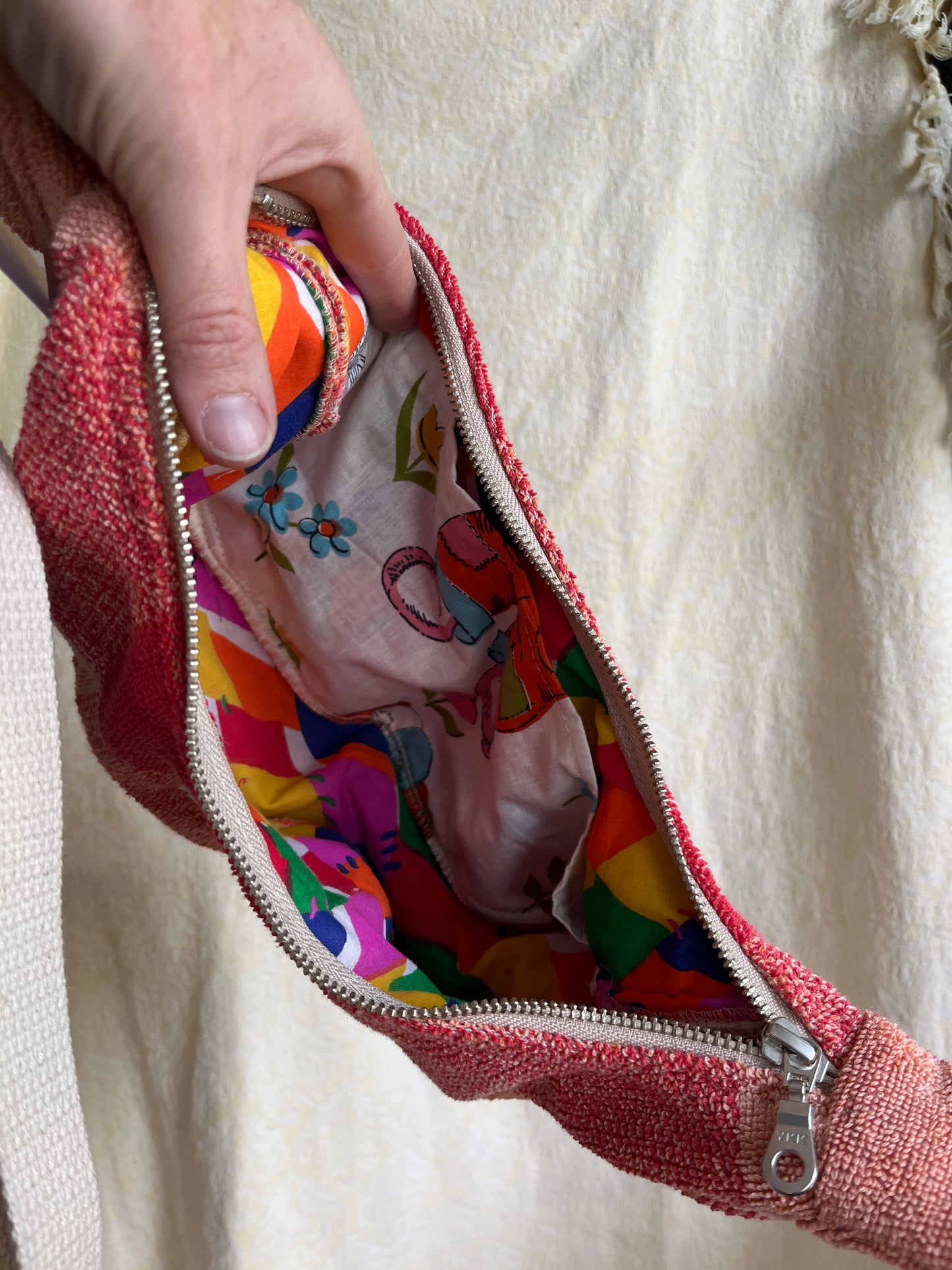"Coral" miniCrescent Bag