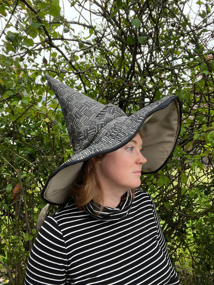 “Metallic geometric” Witch Hat