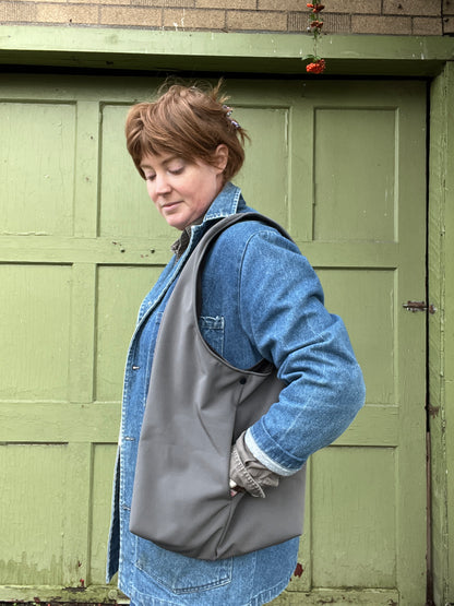 “Storm Clouds” Slouchy Pocket Tote